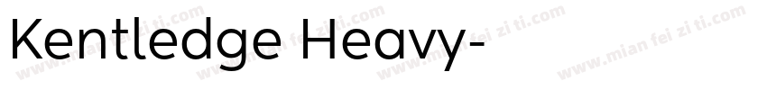 Kentledge Heavy字体转换